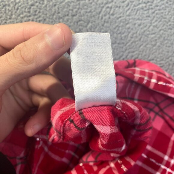 Talbots Womens Size XL 1 Piece Pajama Pants Red Plaid,Drawstring - Picture 7 of 9